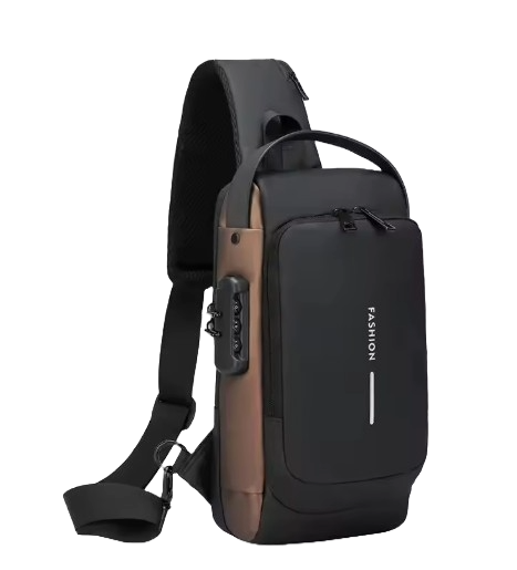 black and brown crossbag