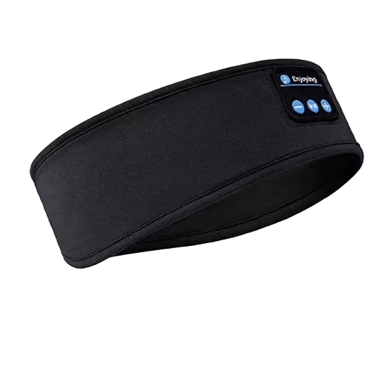 black bluetooth headband